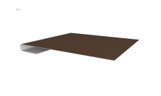 Планка завершающая 0,45 Drap TR RAL 8017 шоколад (2м)