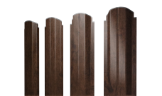 Штакетник П-образный A фигурный Grand Line 0,45 Print-Double Elite Antique Wood