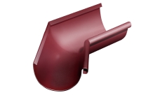 Угол желоба внутренний Grand Line PU 135 гр 125 мм RAL 3005 красное вино
