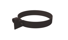 Хомут трубы Слим ПВХ Grand Line коричневый (RR32)