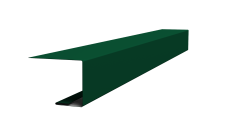 Планка завершающая фальц 0,45 Drap TX RAL 6005 зеленый мох (2м)