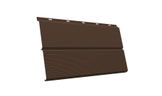 ЭкоБрус Гофр Grand Line 0,45 Drap ТХ с пленкой RAL 8017 шоколад
