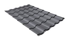 Металлочерепица "Кредо" ("Kredo") v01 0,5 Satin RAL 7004 сигнальный серый