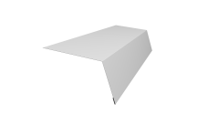 Планка карнизная для мягкой кровли 100х65 0,45 Drap TX RAL 7004 сигнальный серый (2м)