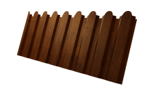 Профнастил С20A фигурный 0,45 Print Premium Golden Wood Intense FTC