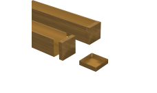 Заглушка 50х50 Honey Wood Zn 0,45