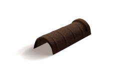 Конек полукруглый одинарный для композитной черепицы Metrotile айрон-барк (0,41м)