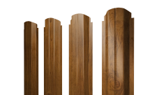 Штакетник П-образный A фигурный Grand Line 0,45 Print-Double Elite Golden Wood