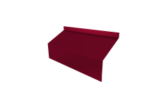 Ламель забора жалюзи Milan/Milan new стартовая/финишная для калиток и ворот 0,45 PE RAL 3003 рубиново-красный