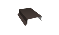 Парапетная крышка прямая 125мм 0,45 Drap TR RR 32 темно-коричневый (2,5м)
