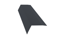 Планка карнизная 100х65 Grand Line 0,45 Drap TX RAL 7024 мокрый асфальт (3м)