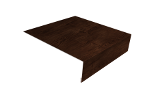 Планка лобовая/околооконная простая 190х50 0,45 Print Elite Cherry Wood TwinColor (2м)