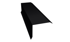 Планка торцевая 80х100 0,45 Drap TX RAL 9005 черный (2м)