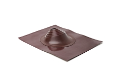 Проходной элемент MF угловой №1 (75-200мм) +240 силиконовый (металлический окрашенный фланец) кориченвый