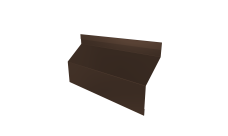 Ламель забора жалюзи Milan Slim стартовая/финишная для калиток и ворот Grand Line 0,5 PE RAL 8017 шоколад