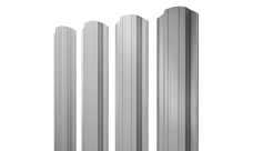 Штакетник Прямоугольный фигурный Grand Line 0,5 Satin RAL 7004 сигнальный серый