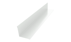 Угол внутренний 30х30 0,45 PE lite с пленкой RAL 9003 сигнальный белый (2м)