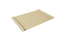 Кликфальц Grand Line 0,45 Drap ТХ с пленкой на замках RAL 1015 светлая слоновая кость