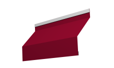 Ламель забора жалюзи Milan new 0,45 PE с пленкой RAL 3003 рубиново-красный