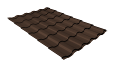 Металлочерепица "Кредо" ("Kredo") v01 0,5 Satin RAL 8017 шоколад