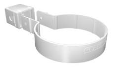 Хомут трубы Kliker ПВХ Grand Line Premium белый (инд.упак.) (RAL 9003)