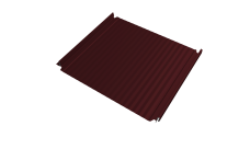 Кликфальц Double Pro Gofr Grand Line 0,5 Satin с пленкой на замках RAL 3005 красное вино