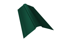 Планка конька фигурного 150x150 0,5 Satin Matt RAL 6005 зеленый мох (2м)