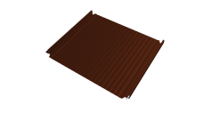 Кликфальц Double Pro Gofr Grand Line 0,5 Satin с пленкой на замках RAL 3009 оксидно-красный