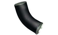 Колено стока Grand Line ПЭ матовый 90мм RAL 9005 черный