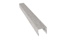 Планка П-образная заборная 24 Grand Line 0,45 Print Elite Snow Wood TwinColor (3м)