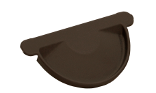 Заглушка торцевая универсальная Grand Line PU матовый 125 мм RAL 8017 шоколад