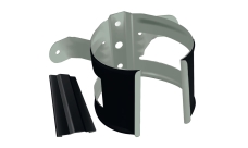 Кронштейн трубы на дерево Grand Line ПЭ матовый 90мм RAL 9005 черный