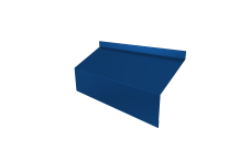 Ламель забора жалюзи Milan/Milan new стартовая/финишная для калиток и ворот 0,45 PE RAL 5005 сигнальный синий