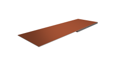 Планка финишная 48х25 Grand Line 0,5 Satin с пленкой RAL 8004 терракота (2м)