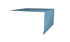 Планка околооконная простая 250х75 Grand Line 0,45 Drap TX RAL 5024 пастельно-синий (2м)