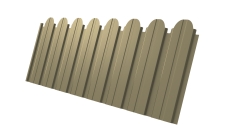 Профнастил C10B фигурный 0,4 PE RAL 1014 слоновая кость