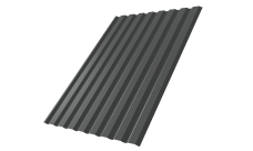 Профнастил С20A Grand Line 0,5 PurLite Matt RAL 7016 антрацитово-серый