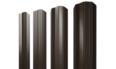 Штакетник М-образный A фигурный Grand Line 0,5 Rooftop Бархат RR 32 темно-коричневый