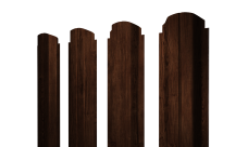 Штакетник П-образный A фигурный Grand Line 0,45 Print Elite Cherry Wood TwinColor