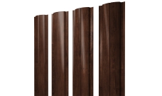 Штакетник Полукруглый Slim с прямым резом Grand Line 0,45 Print Elite Cherry Wood TwinColor