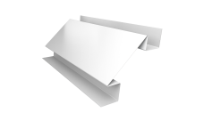 Угол внутренний сложный 75мм Grand Line 0,45 PE с пленкой RAL 9003 сигнальный белый (2м)