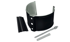 Кронштейн трубы на кирпич GL PE Matt 90 мм RAL 9005 черный