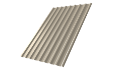 Профнастил С20R Grand Line 0,45 Drap TX с пленкой RAL 1015 светлая слоновая кость