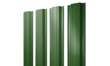 Штакетник Прямоугольный с прямым резом 0,45 PE RAL 6002 лиственно-зеленый