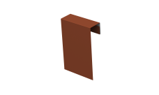 Соединительный профиль фибросайдинга Grand Line 0,5 Satin с пленкой RAL 8004 терракота (2м)