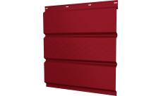 Софит металлический Классик v01 Grand Line центральная перфорация 0,45 PE с пленкой RAL 3003 рубиново-красный