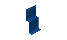 Стартовый профиль фибросайдинга Grand Line 0,7 ПЭ с пленкой RAL 5005 сигнальный синий (3м)