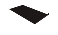 Элемент обхода Кликфальц Pro Grand Line правый 0,5 Rooftop Бархат RAL 9005 черный