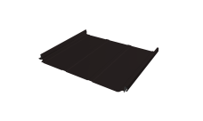 Кликфальц Pro Line Grand Line 0,5 Satin с пленкой на замках RAL 9005 черный