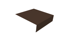 Планка околооконная простая 200х75 0,5 Satin с пленкой RAL 8017 шоколад (2м)